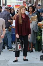 ELLE FANNING and Timothee Chalamet on the Set of A Complete Unknown in Ney Jersey 04/16/2024