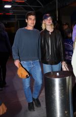 ELLE FANNING Arrives at a N.Y. Knicks Game in New York 04/22/2024