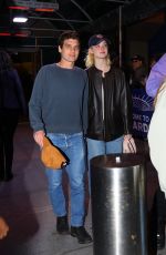 ELLE FANNING Arrives at a N.Y. Knicks Game in New York 04/22/2024