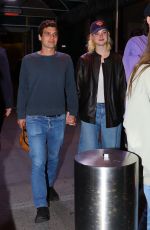 ELLE FANNING Arrives at a N.Y. Knicks Game in New York 04/22/2024