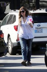 ELLEN POMPEO Leaves Starbucks in Hollywood 04/03/2024