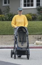 ELSA HOSK on a Relaxing Morning Stroll Near Her Home in Pasadena 04/25/2024