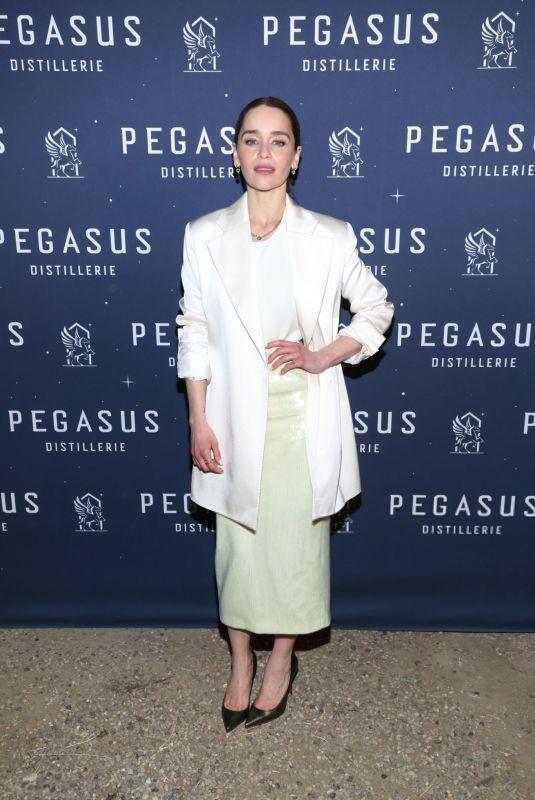EMILIA CLARKE at Pegasus Distillerie Launch in Beverly Hills 04/26/2024