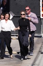 EMILY BLUNT Arrives at Jimmy Kimmel Live! at El Capitan Entertainment Centre in Hollywood 04/29/2024