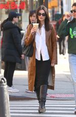 EMILY RATAJKOWSKI Out with a Friend in New York 04/08/2024