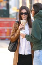 EMILY RATAJKOWSKI Out with a Friend in New York 04/08/2024