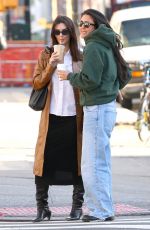 EMILY RATAJKOWSKI Out with a Friend in New York 04/08/2024