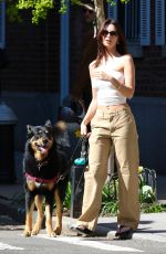 EMILY RATAJKOWSKI Out with Her Dog in New York 04/14/2024
