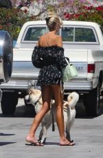 EMMA HERNAN Out with Her Dog in West Hollywood 04/09/2024