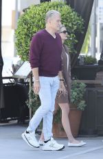 EMMA KROKDAL and Dolph Lundgren Out for Lunch in Los Angeles 04/19/2024
