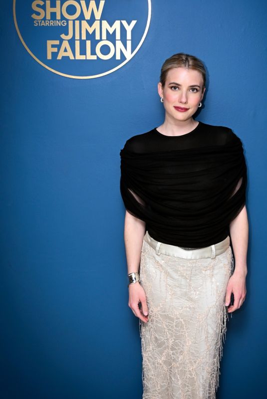 EMMA ROBERTS at Tonight Show Starring Jimmy Fallon 04/03/2024