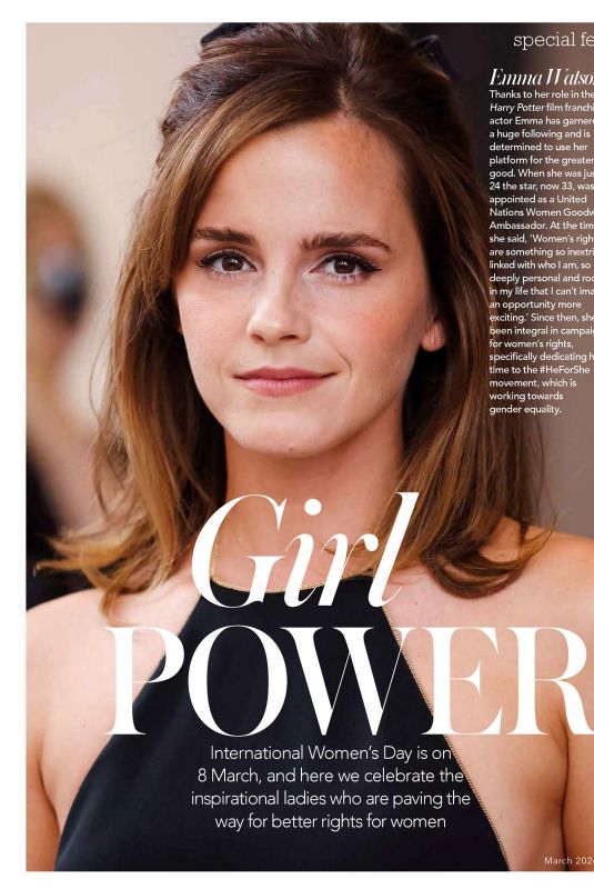 EMMA WATSON in Woman & Home South Africa, March 2024