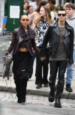 FKA TWIGS and Jordan Hemingway Out in New York 04/19/2024