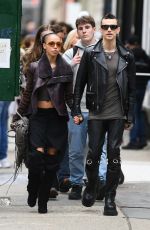 FKA TWIGS and Jordan Hemingway Out in New York 04/19/2024