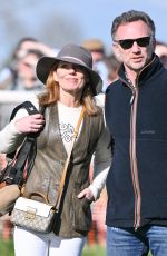 GERI HALLIWELL at Point to Point Races in Buckinghamshire on Easter Saturday 03/30/2024