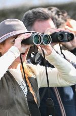GERI HALLIWELL at Point to Point Races in Buckinghamshire on Easter Saturday 03/30/2024