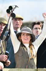 GERI HALLIWELL at Point to Point Races in Buckinghamshire on Easter Saturday 03/30/2024