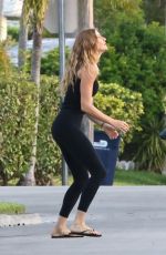 GISELE BUNDCHEN Playing Volleyball on the Street in Miami 04/19/2024
