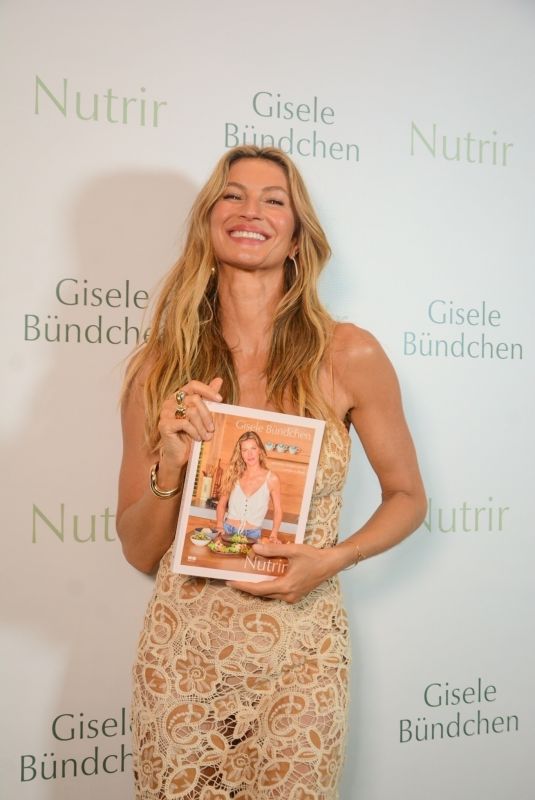 GISELE BUNDCHEN Promotes Her New Book Nourish in Rio de Janeiro 04/03/2024