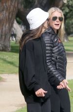 GWYNETH PALTROW Out for a Morning Walk with a Friend in Los Angeles 04/10/2024