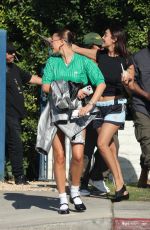 HAILEY BIEBER Leaves Revolve Festival in Palm Springs 04/13/2024