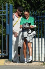HAILEY BIEBER Leaves Revolve Festival in Palm Springs 04/13/2024