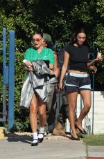 HAILEY BIEBER Leaves Revolve Festival in Palm Springs 04/13/2024