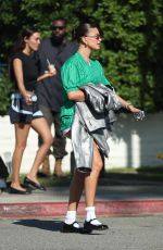 HAILEY BIEBER Leaves Revolve Festival in Palm Springs 04/13/2024