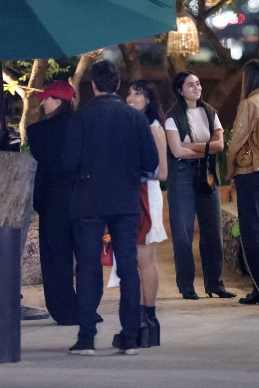 HAILEY BIEBER Leaving Madeo After Dinner with Friends in Los Angeles 04/16/2024