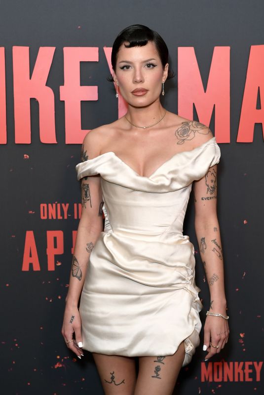 HALSEY at Monkey Man Screening in Hollywood 04/02/2024