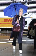 HANNAH WADDIGHAM Arrives at an Interview on Drew Barrymore Show in New York 04/02/2024