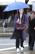 HANNAH WADDIGHAM Arrives at an Interview on Drew Barrymore Show in New York 04/02/2024