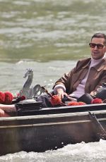 HAYLEY ATWELL and Ned Wolfgang Kelly on a Gondola Ride in Venice 04/19/2024