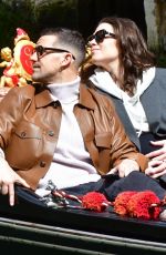 HAYLEY ATWELL and Ned Wolfgang Kelly on a Gondola Ride in Venice 04/19/2024