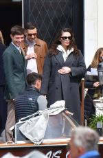HAYLEY ATWELL and Ned Wolfgang Kelly on a Gondola Ride in Venice 04/19/2024