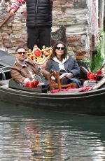 HAYLEY ATWELL and Ned Wolfgang Kelly on a Gondola Ride in Venice 04/19/2024