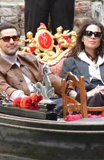 HAYLEY ATWELL and Ned Wolfgang Kelly on a Gondola Ride in Venice 04/19/2024