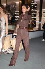 IRINA SHAYK Arrives at Ralph Lauren Fashion Show Afterparty in New York 04/29/2024