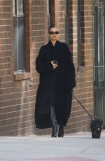 IRINA SHAYK Out with Her Dog in New York 04/04/2024