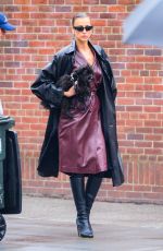 IRINA SHAYK Out with Her Dog in New York 04/20/2024