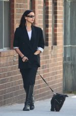IRINA SHAYK Walks Her Dog Out in West Village 04/23/2024