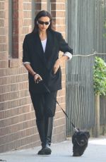 IRINA SHAYK Walks Her Dog Out in West Village 04/23/2024