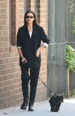 IRINA SHAYK Walks Her Dog Out in West Village 04/23/2024