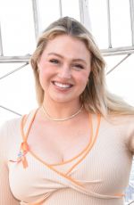 ISKRA LAWRENCE Supports National Infertility Awareness Week at Empire State Building 04/24/2024