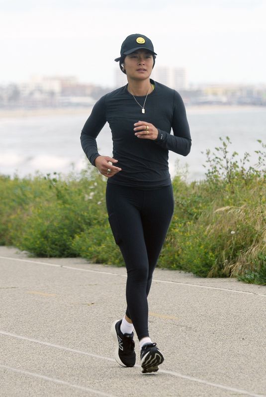 JARAH MARIANO Out Jogging in Los Angeles 04/25/2024