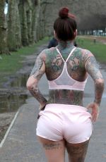 JEMMA LUCY Exercises in Hyde Park in London 04/11/2024
