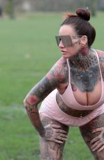 JEMMA LUCY Exercises in Hyde Park in London 04/11/2024
