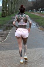 JEMMA LUCY Exercises in Hyde Park in London 04/11/2024
