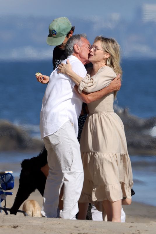 JENNIE GARTH and Dave Abrams Celebrates Jennie’s 52nd Birthday at a Malibu Beach House 04/04/2024