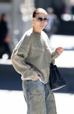 JENNIFER LOPEZ in a Baggy Jeans and Beige Sweater Out in New York 04/26/2024